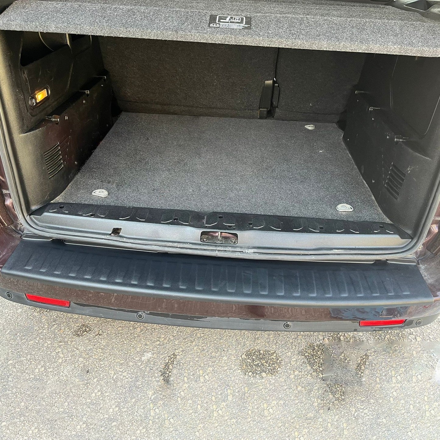 Fiat Doblo 2010 - 2023 Rear Bumper Sill Protector Matt