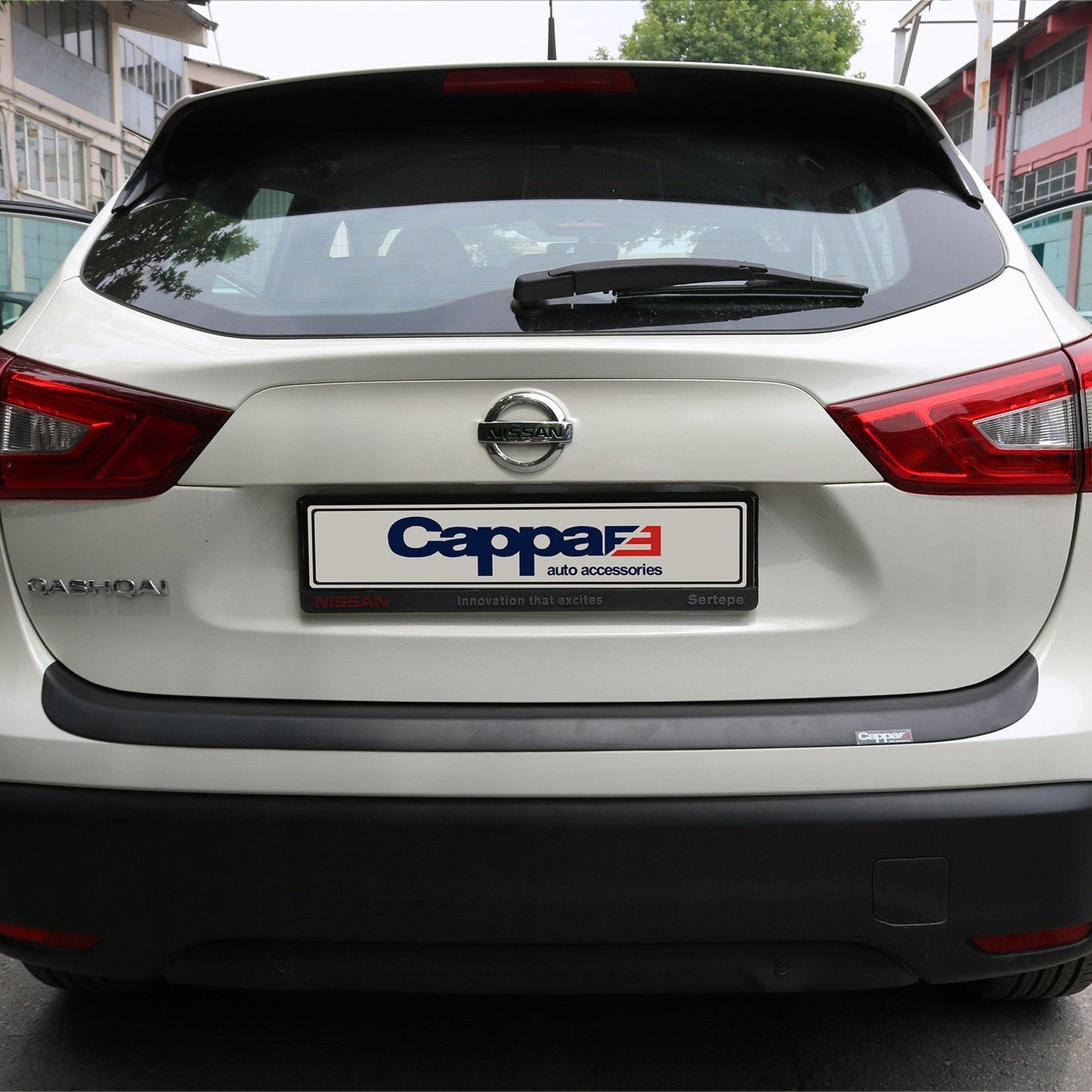 Nissan Qashqai 2014 - 2016 Rear Bumper Sill Protector Matt