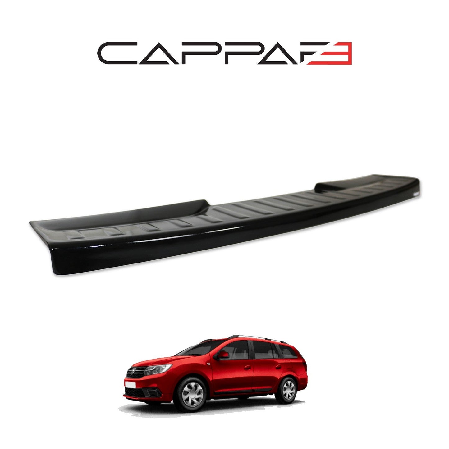 Dacia Logan MCV 2013 - 2021 Rear Bumper Sill Protector Gloss