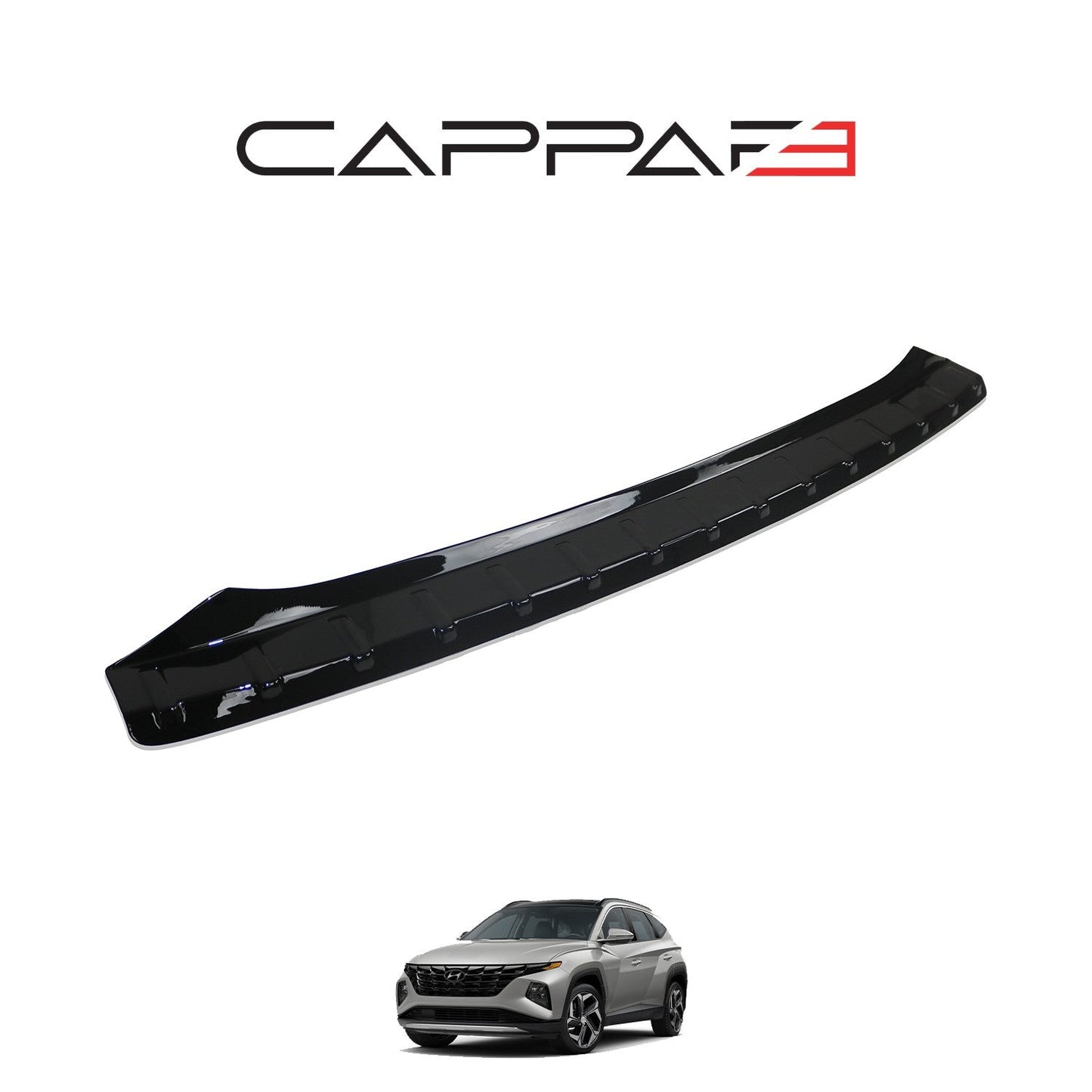 Hyundai Tucson 2021 Onwards Rear Bumper Sill Protector Gloss