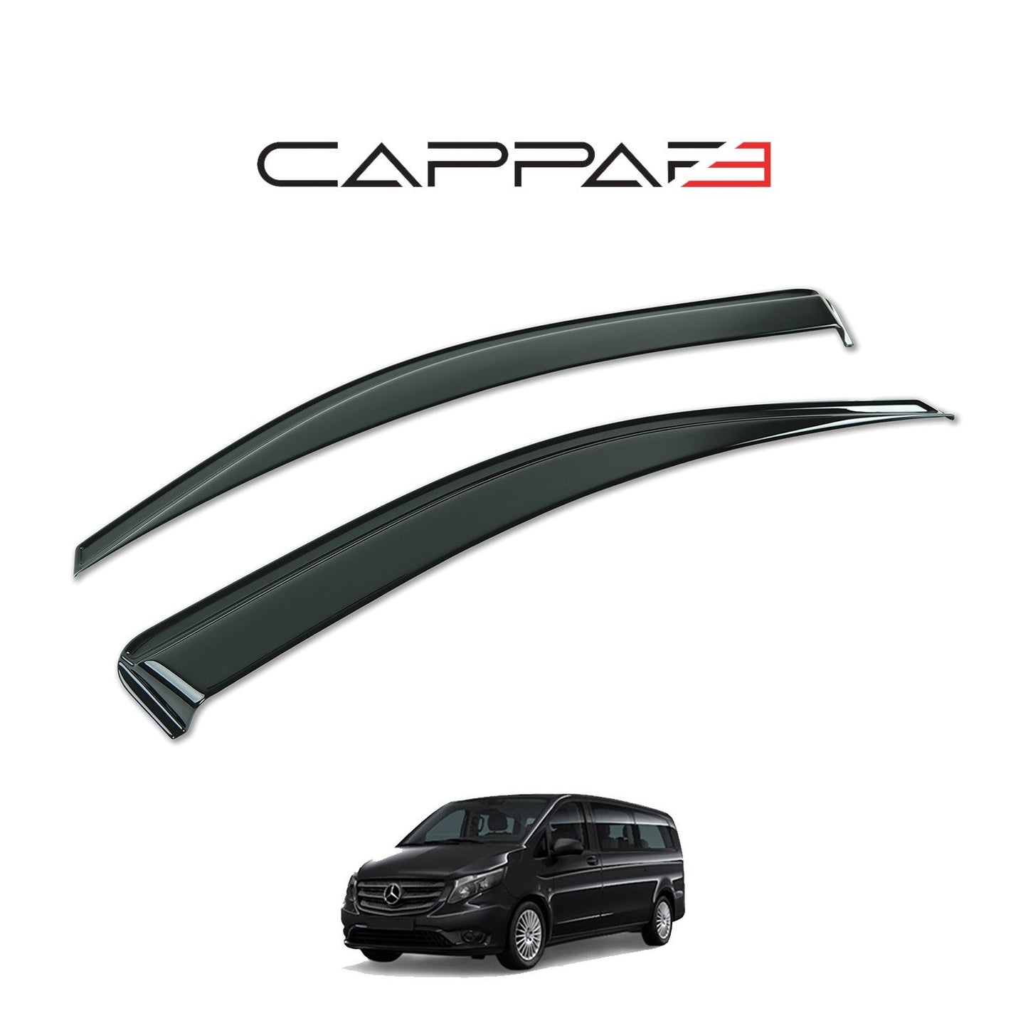 Mercedes Vito 2015 Onwards Window Wind Deflectors 2pcs