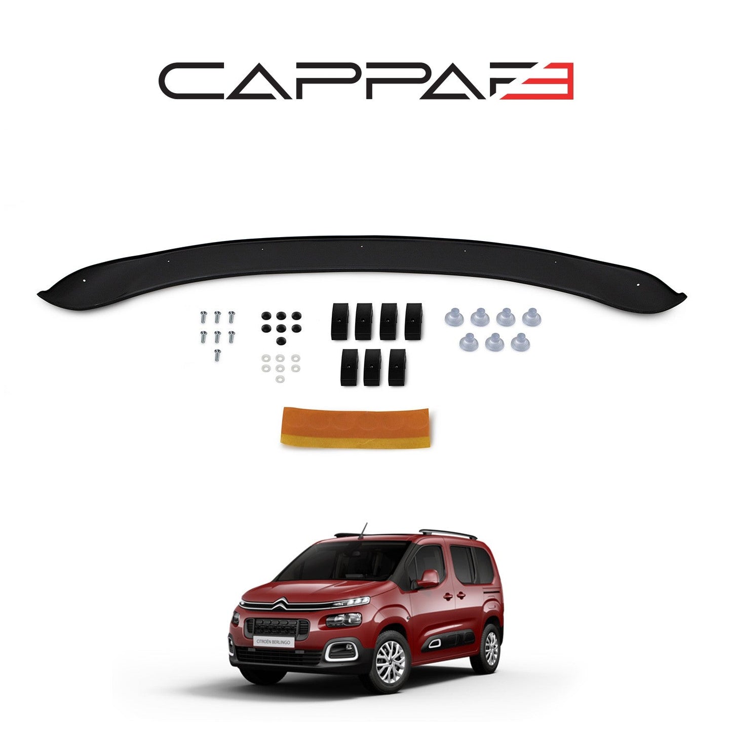 Citroen Berlingo 2019 Onwards Bonnet Deflector 3mm