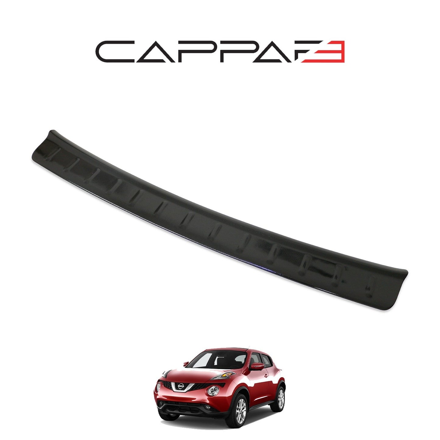 Nissan Juke 2014 - 2018 Rear Bumper Sill Protector Gloss