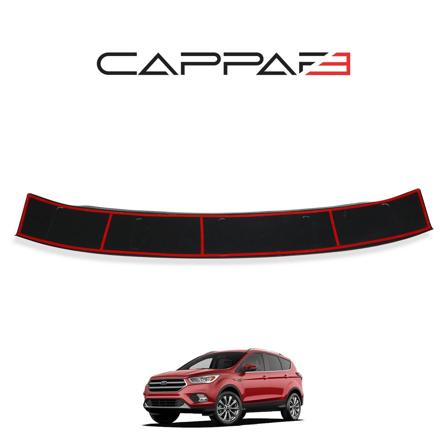 Ford Kuga 2013 - 2016 Rear Bumper Sill Protector Matt