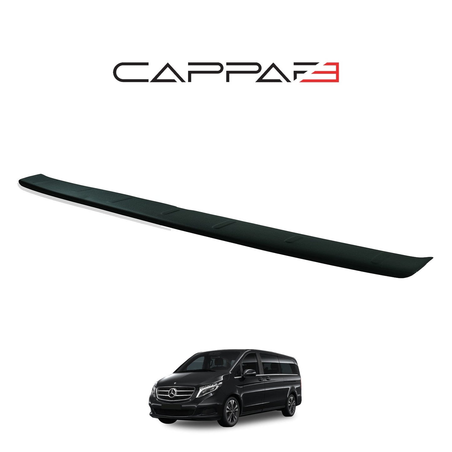 Mercedes V-Class 2019 Onwards Rear Bumper Sill Protector Matt
