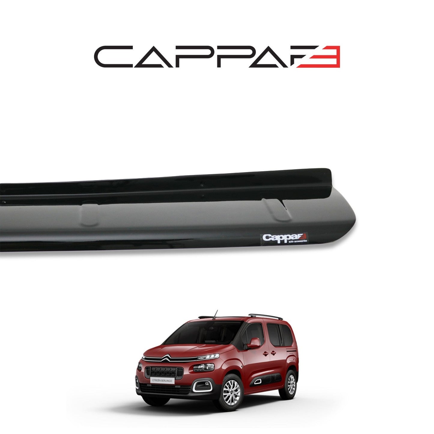 Citroen Berlingo 2019 Onwards Rear Bumper Sill Protector Gloss
