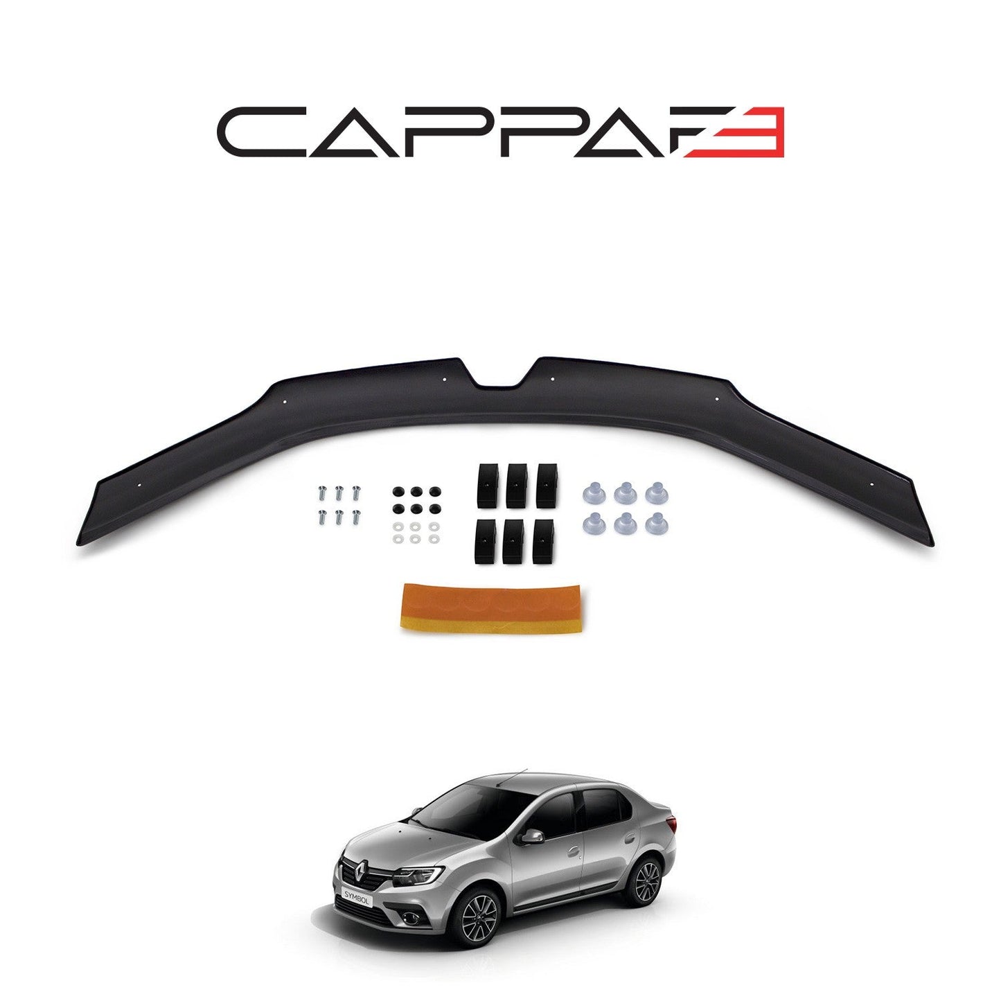 Renault Symbol 2013 Onwards Bonnet Deflector 4mm