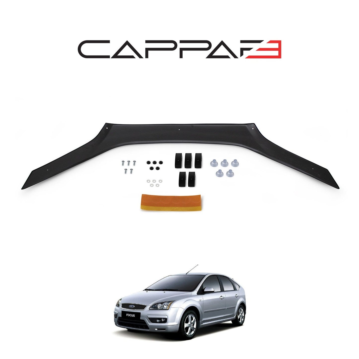 Ford Focus 2005 - 2008 Bonnet Deflector 3mm