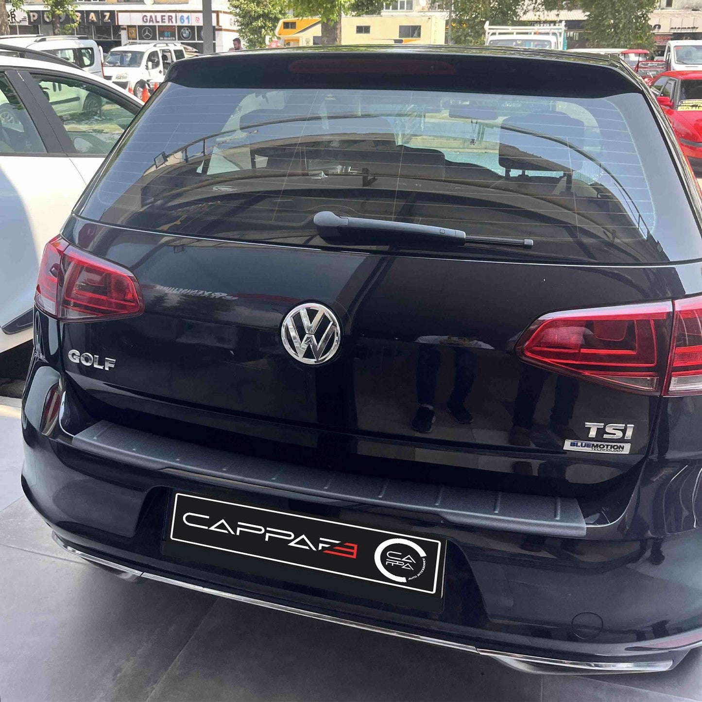 Volkswagen Golf 2013 - 2021 Rear Bumper Sill Protector Matt