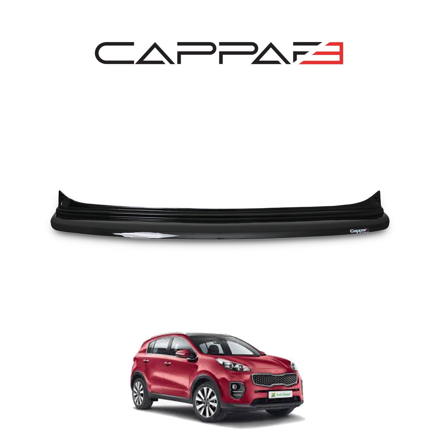 Kia Sportage 2019 - 2021 Rear Bumper Sill Protector Gloss