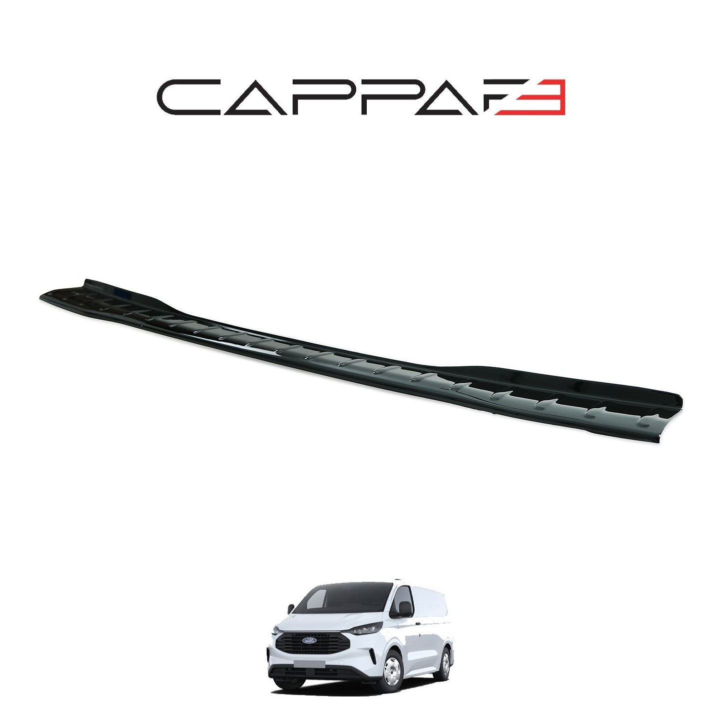 Ford Custom 2023 Onwards Rear Bumper Sill Protector Gloss