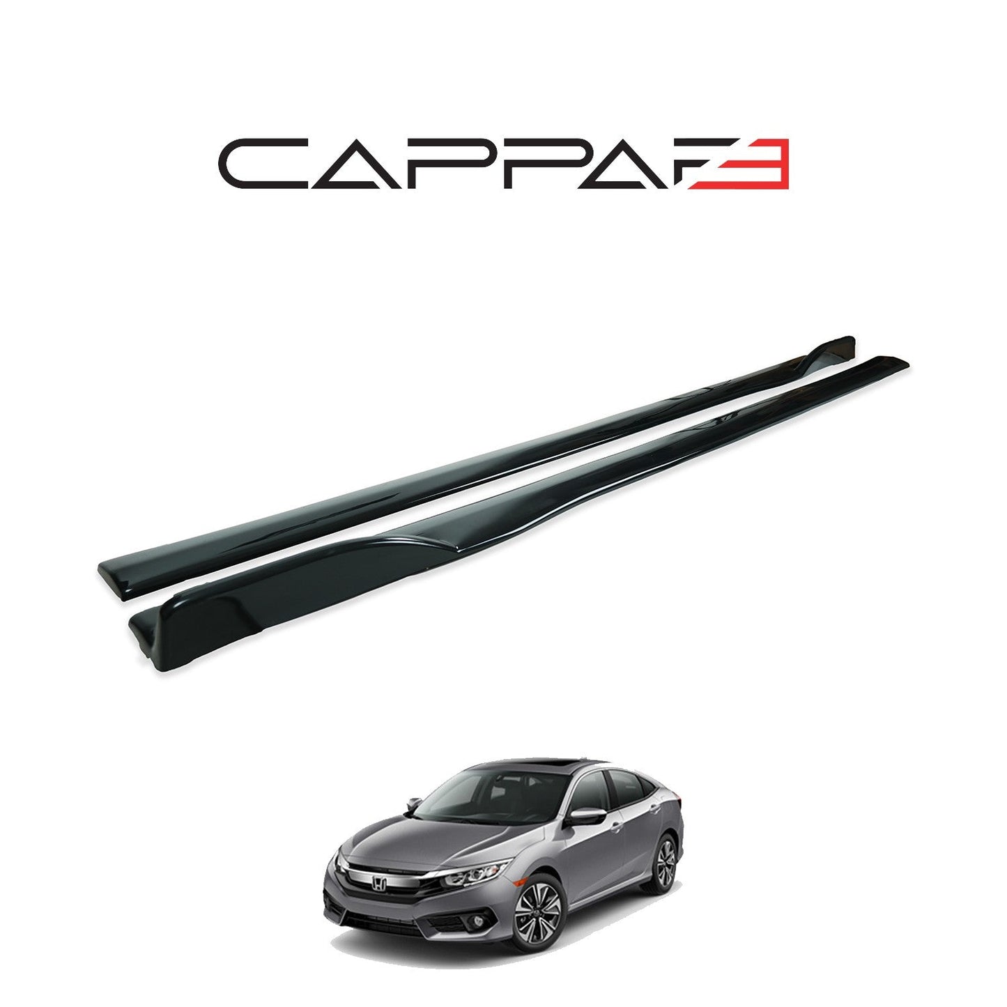 Honda Civic 2016 Onwards Side Skirt 2pcs