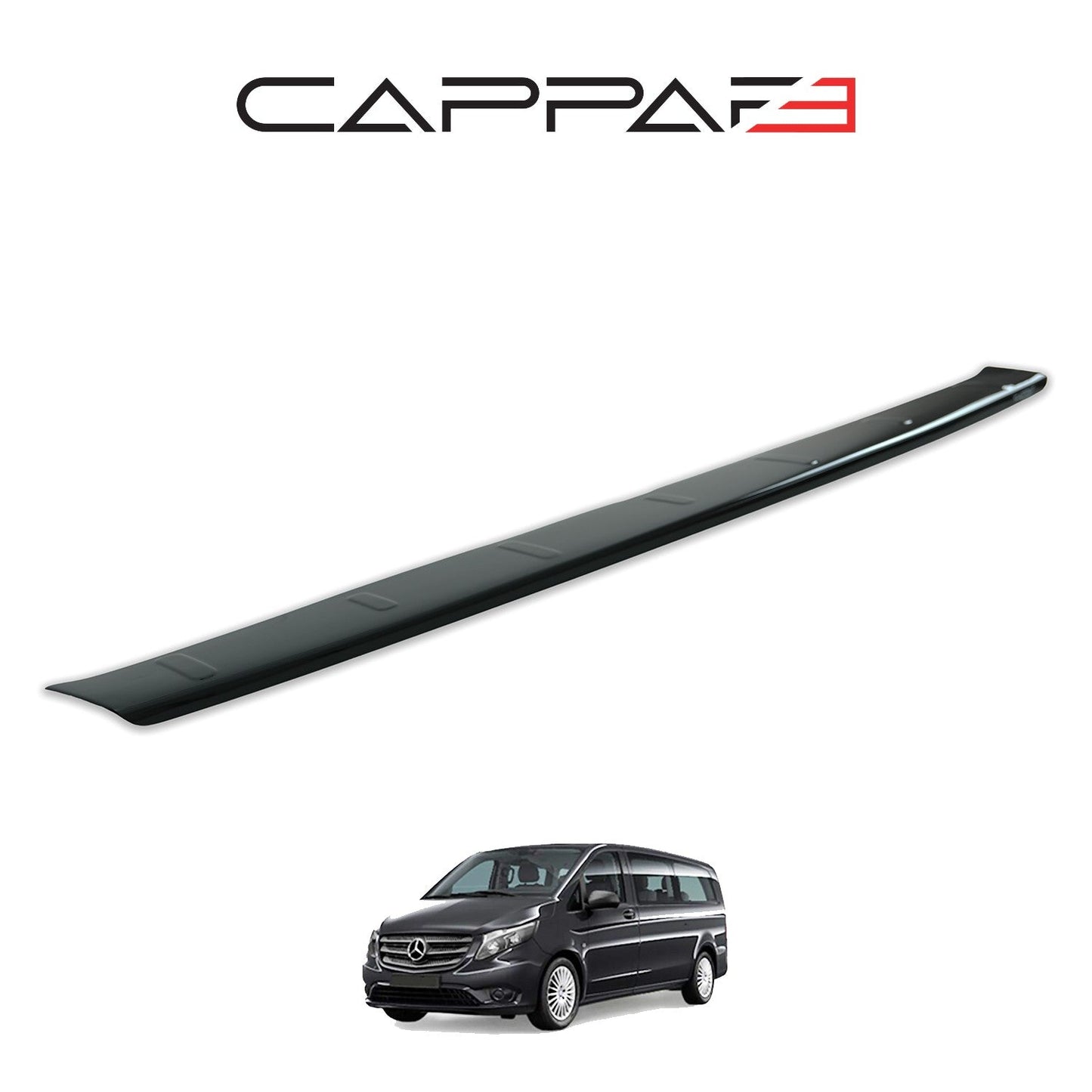 Mercedes Vito 2015 - 2020 Rear Bumper Sill Protector Gloss