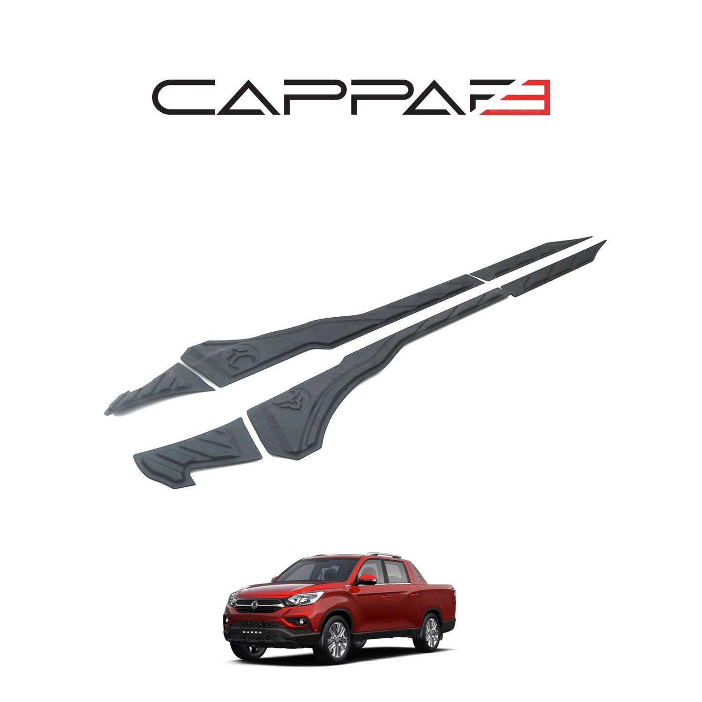 Ssangyong Musso 2018 - 2021 Rear Bumper Sill Protector 6pcs