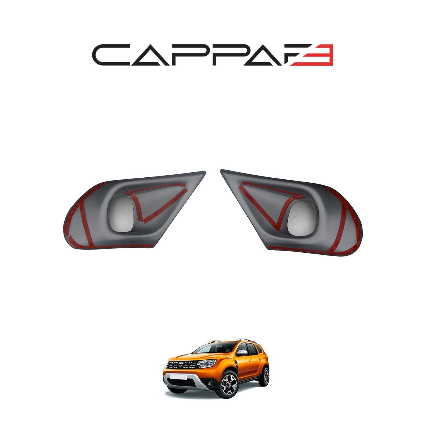 Dacia Duster 2018 - 2024 Fog Lamp Frame 2pcs
