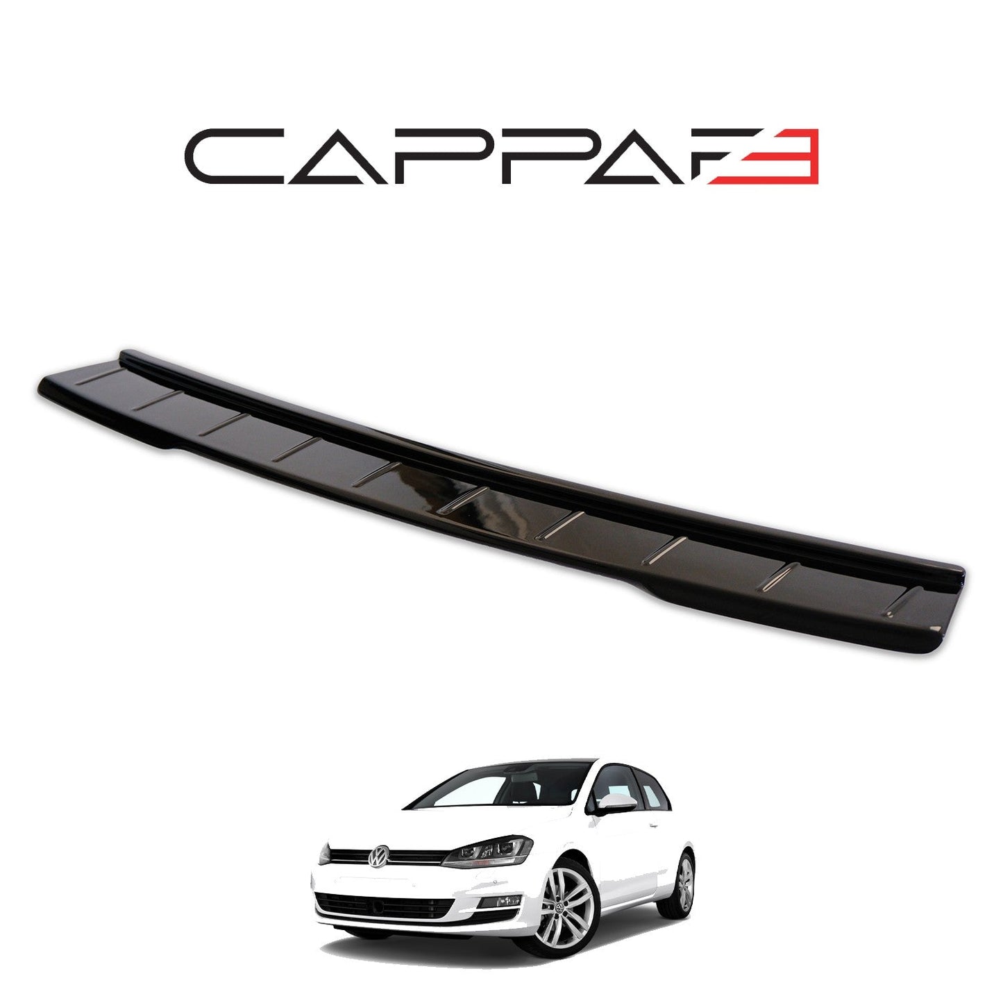 Volkswagen Golf 2013 - 2021 Rear Bumper Sill Protector Gloss