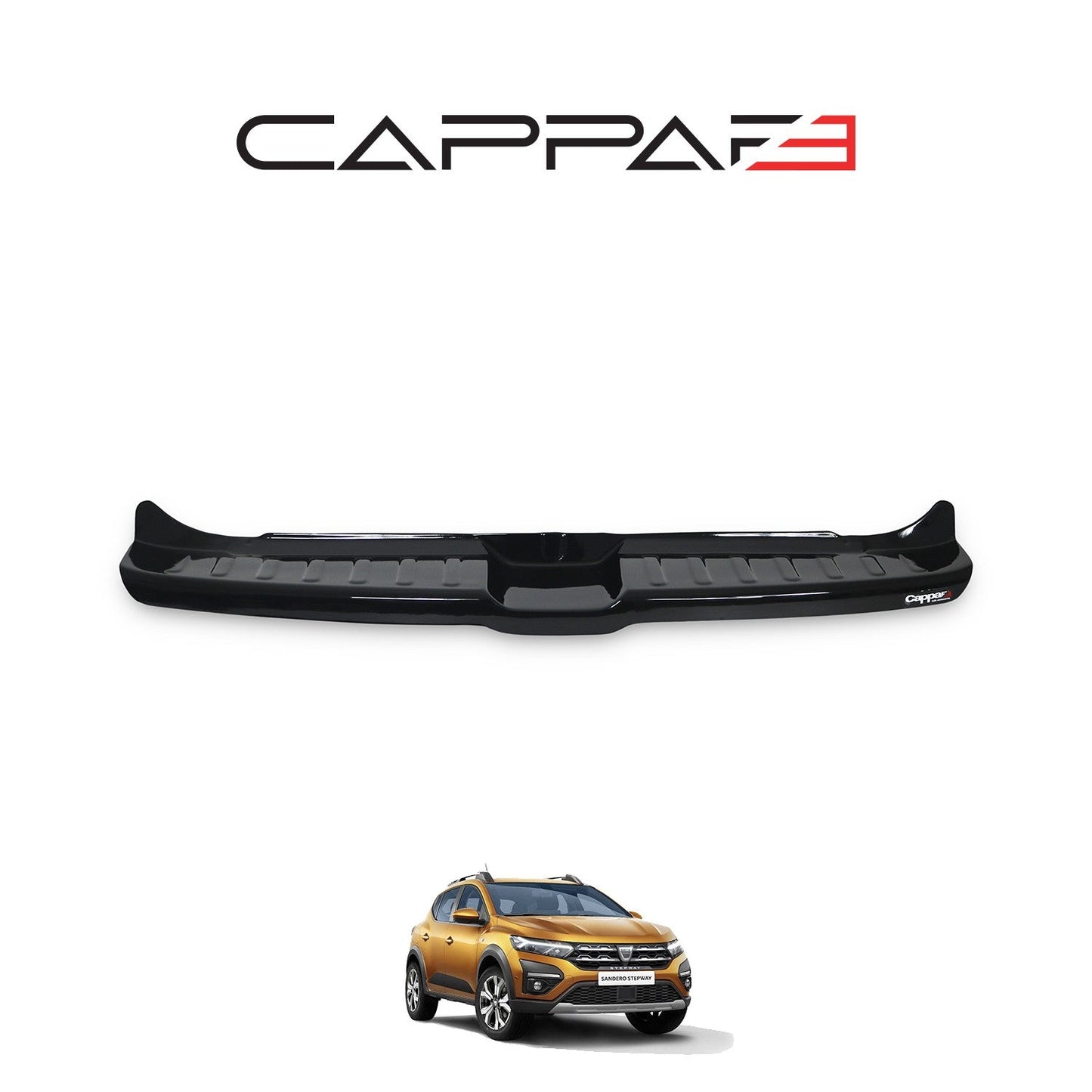 Dacia Sandero 2021 Onwards Rear Bumper Sill Protector Gloss