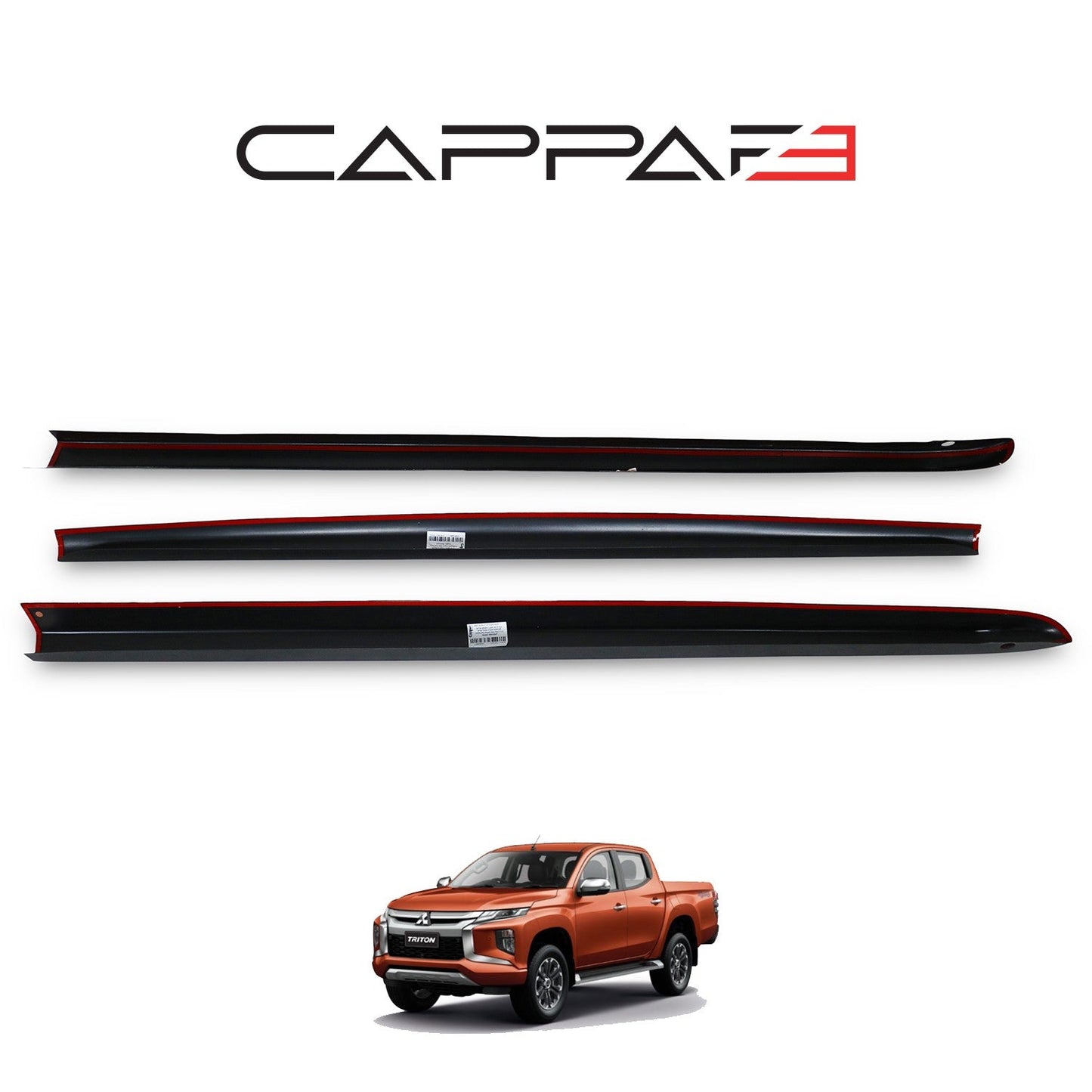 Mitsubishi L200 2019 Onwards Bed Rail Protector 3pcs