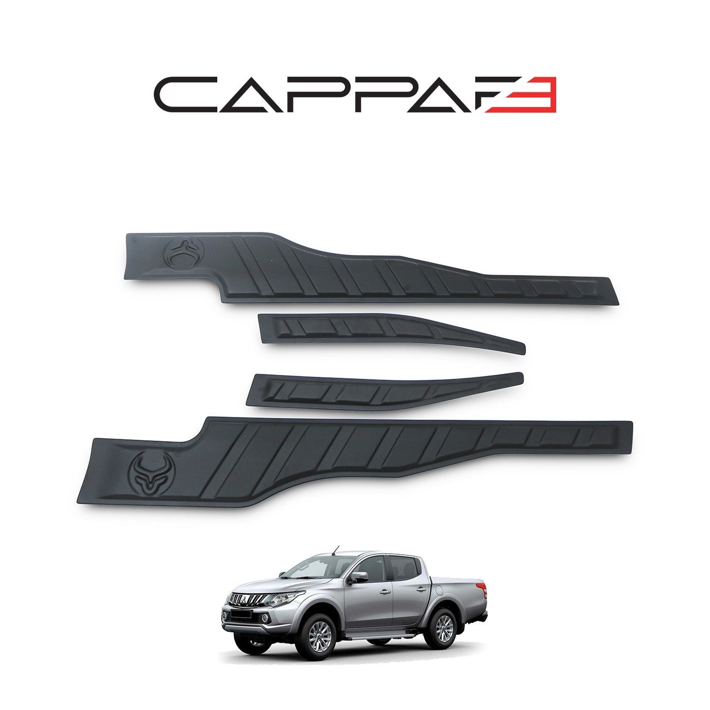 Mitsubishi L200 2015 - 2019 Rear Bumper Sill Protector 4pcs