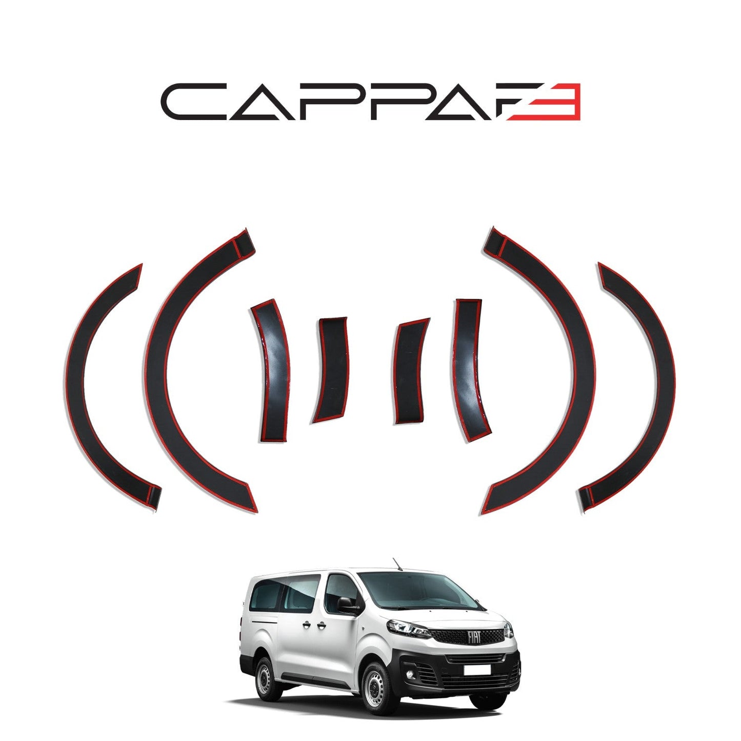 Fiat Scudo 2023 Onwards Fender Flares 8pcs