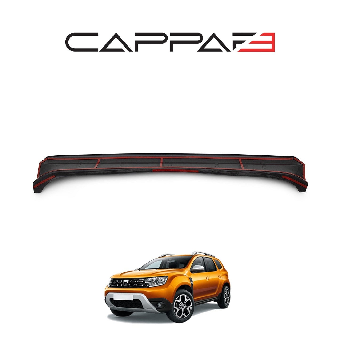 Dacia Duster 2018 - 2024 Rear Bumper Sill Protector Gloss