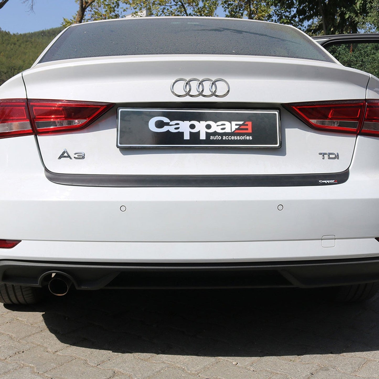 Audi A3 2016 - 2020 Rear Bumper Sill Protector Matt