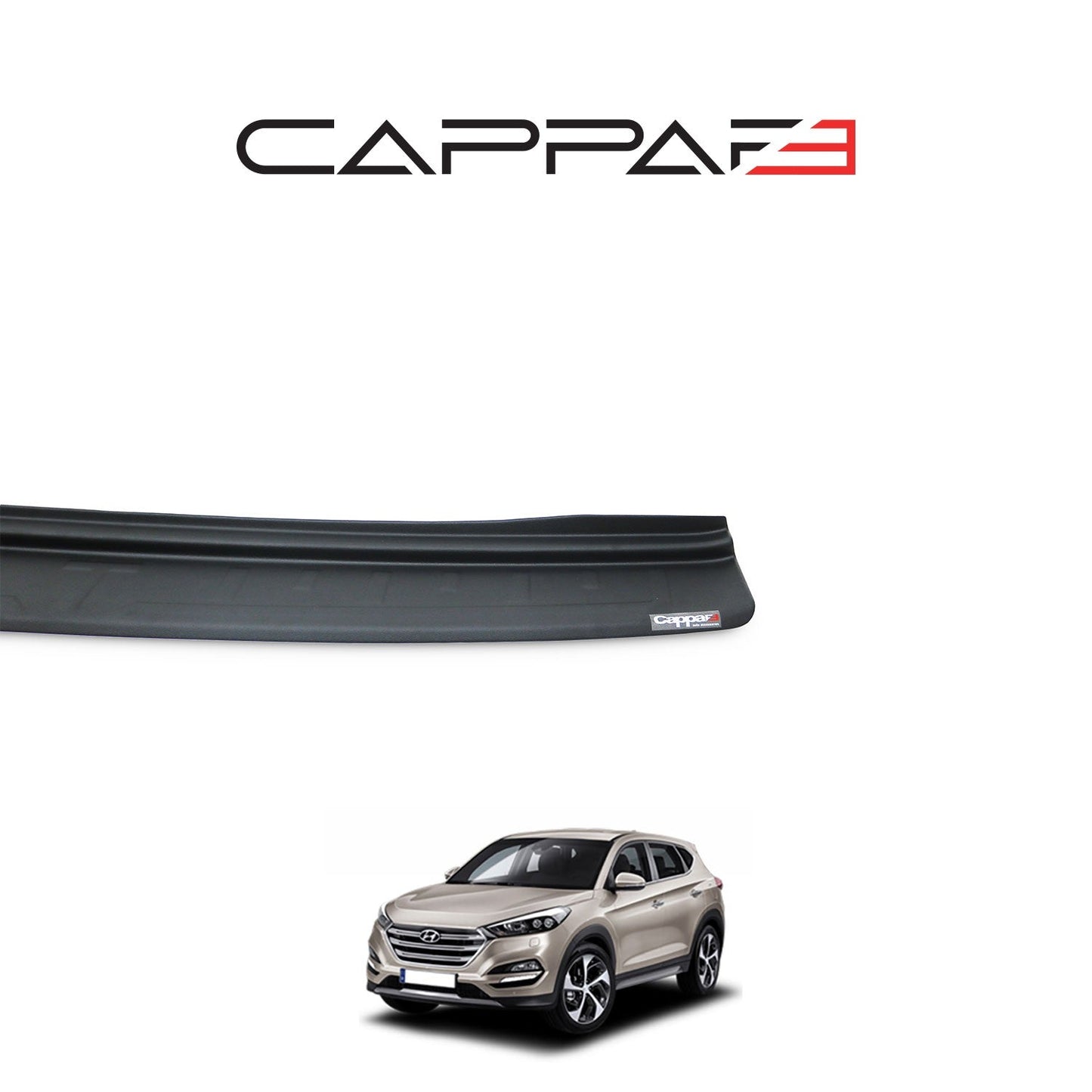 Hyundai Tucson 2018 - 2020 Rear Bumper Sill Protector Matt