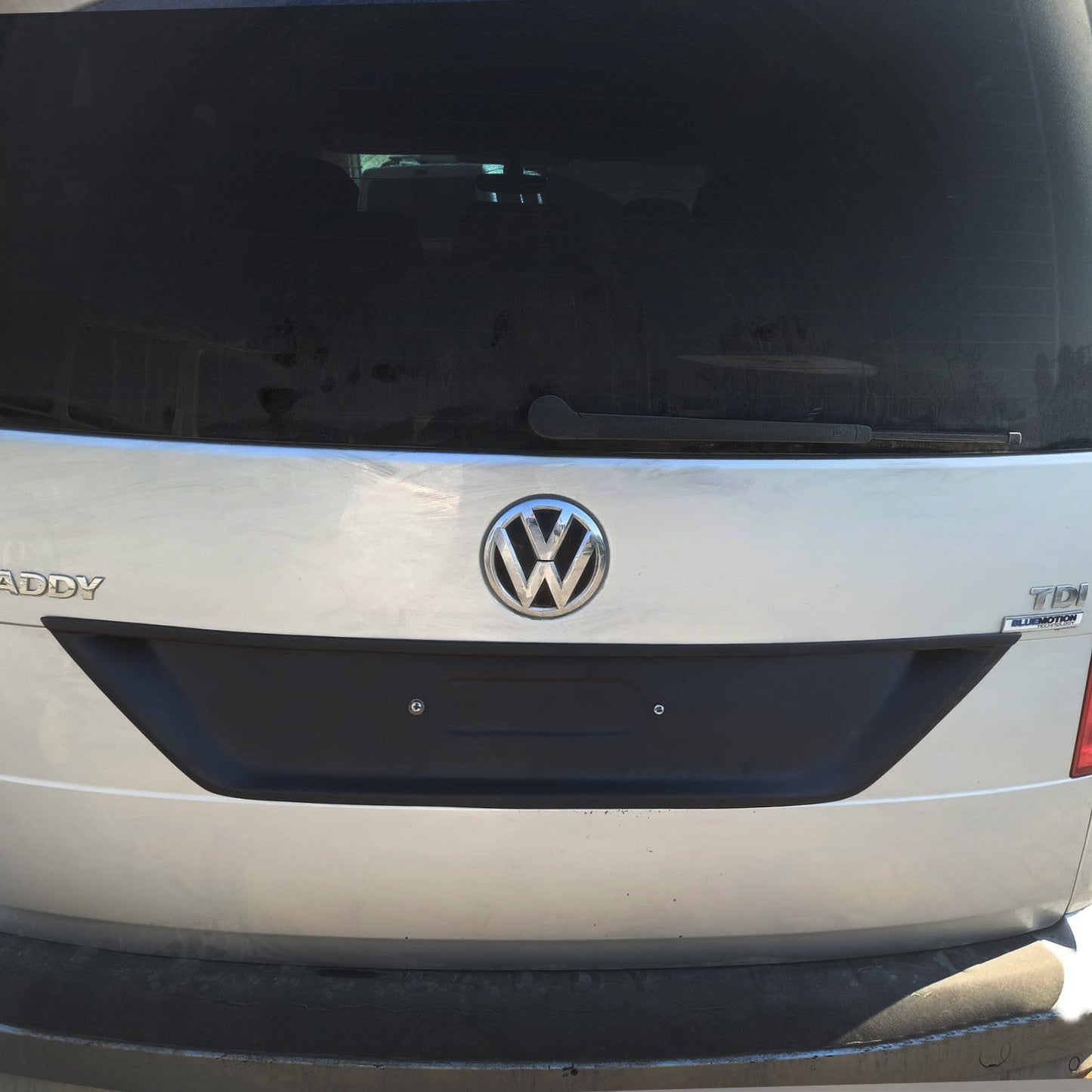 Volkswagen Caddy 2015 - 2020 Rear Number Plate Panel Cover