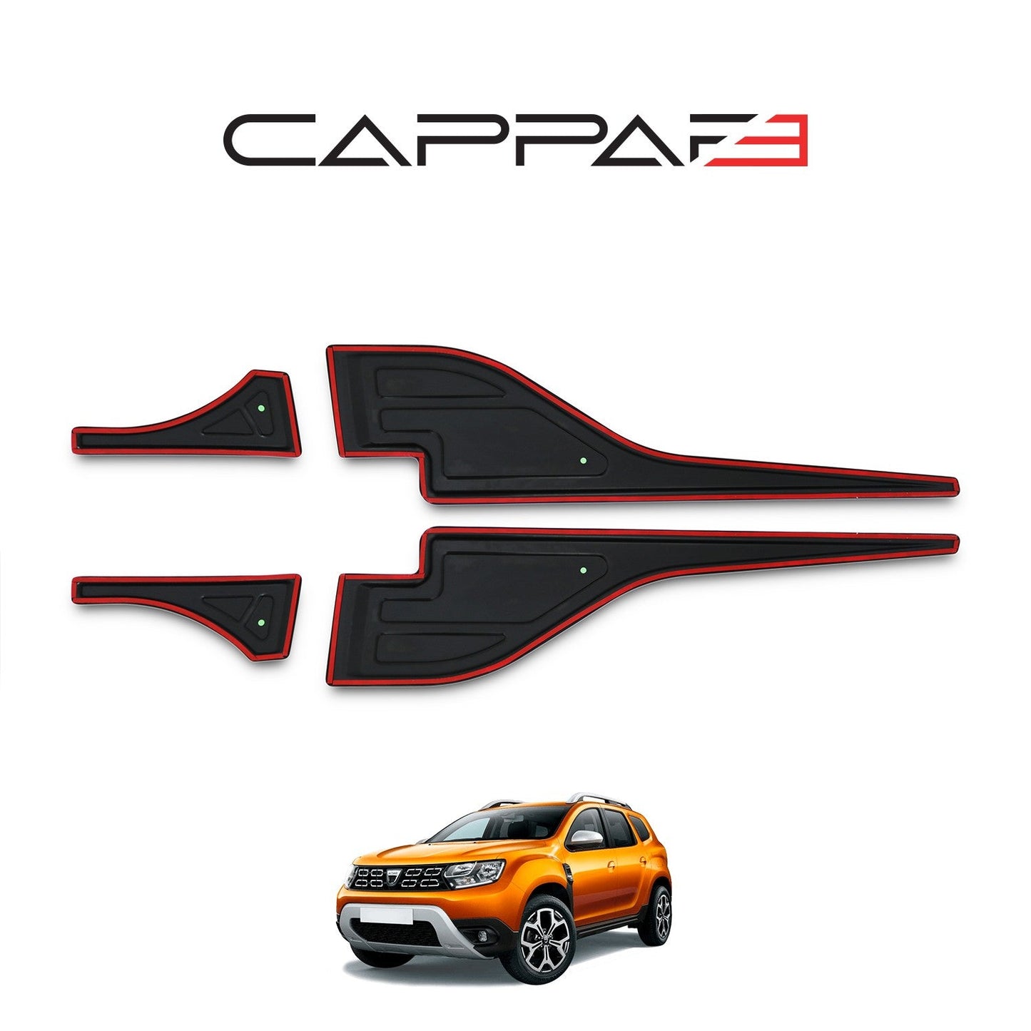 Dacia Duster 2018 - 2024 Rear Bumper Sill Protector 4pcs