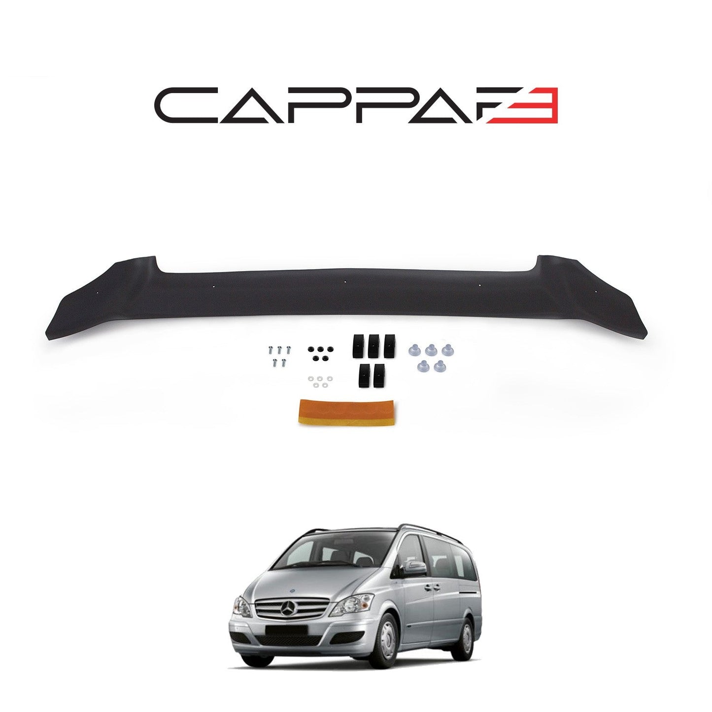 Mercedes Vito 2011 - 2014 Bonnet Deflector 4mm