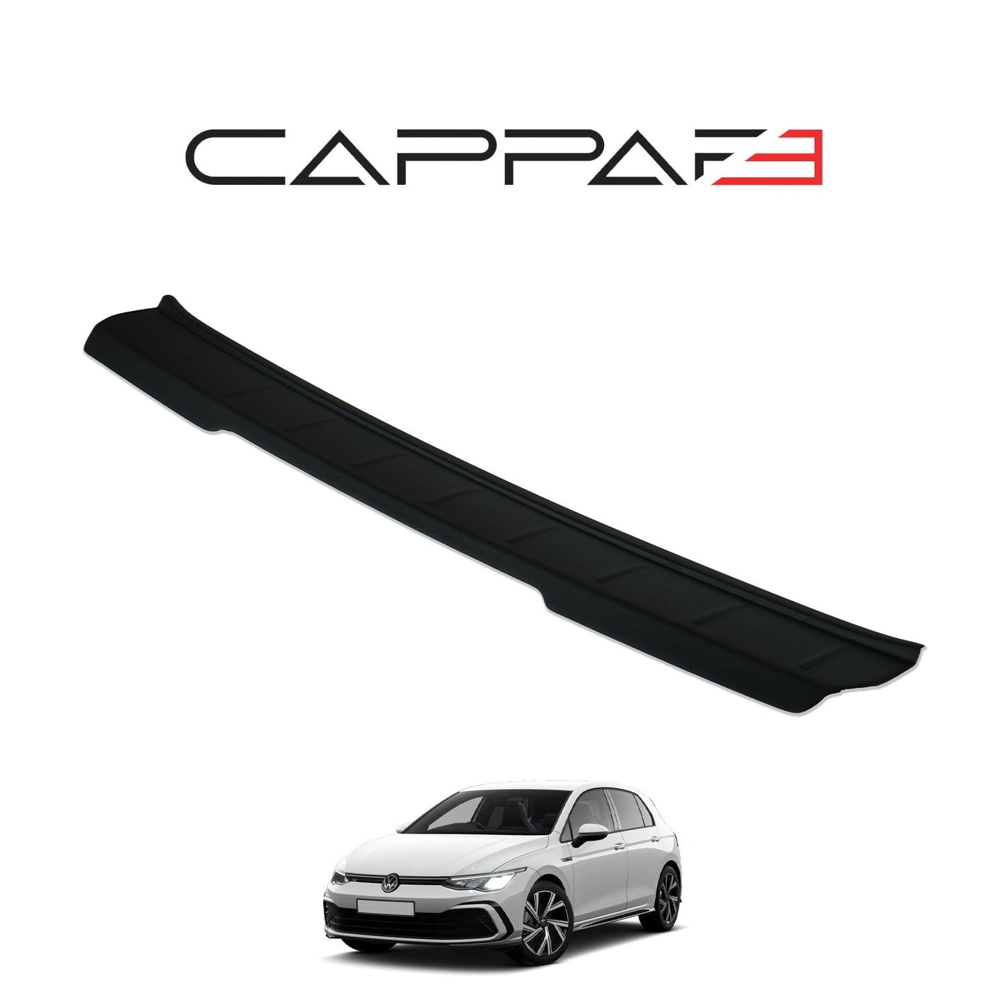 Volkswagen Golf 2021 Onwards Rear Bumper Sill Protector Matt