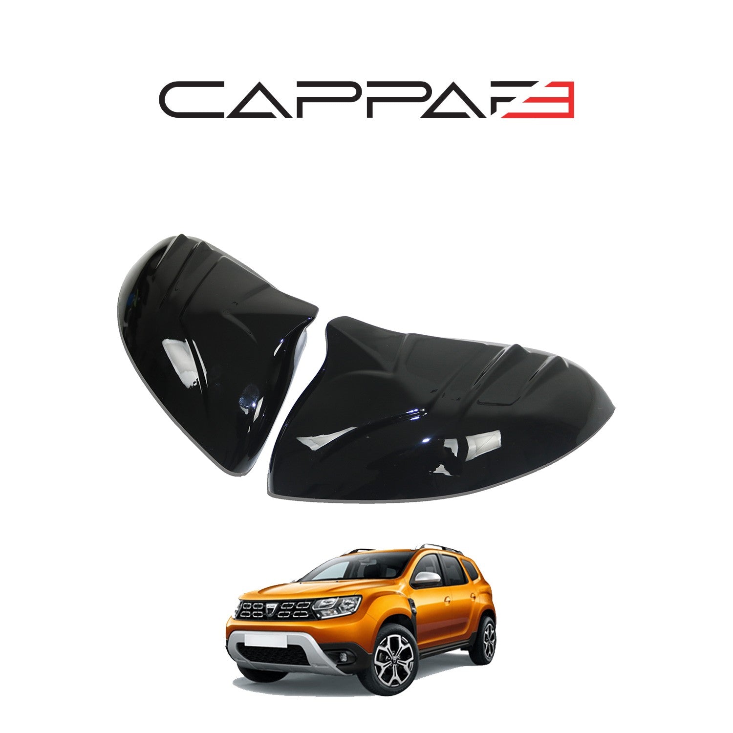 Dacia Duster 2018 - 2024 Door Mirror Covers 2pcs
