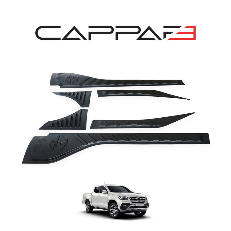 Mercedes X-Class 2017 Onwards Rear Bumper Sill Protector 6pcs