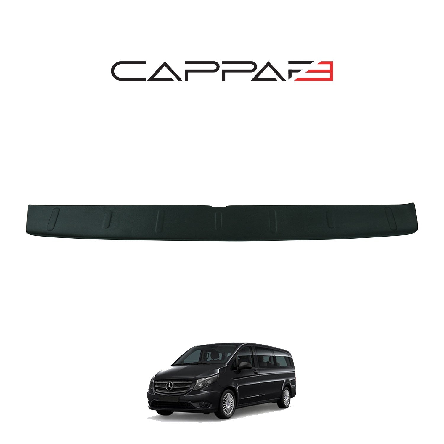 Mercedes Vito 2015 - 2020 Rear Bumper Sill Protector Matt