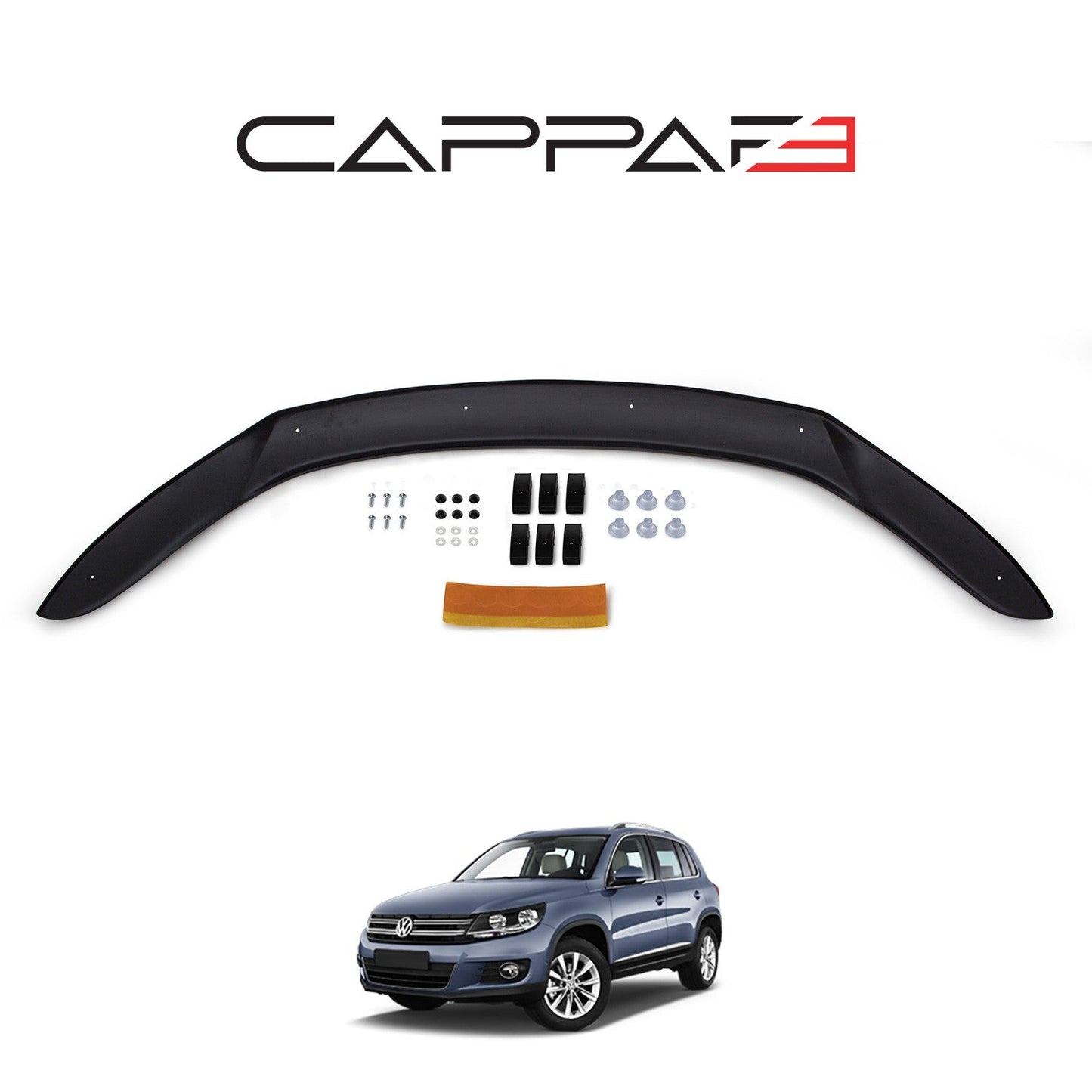 Volkswagen Tiguan 2012 - 2015 Bonnet Deflector 3mm