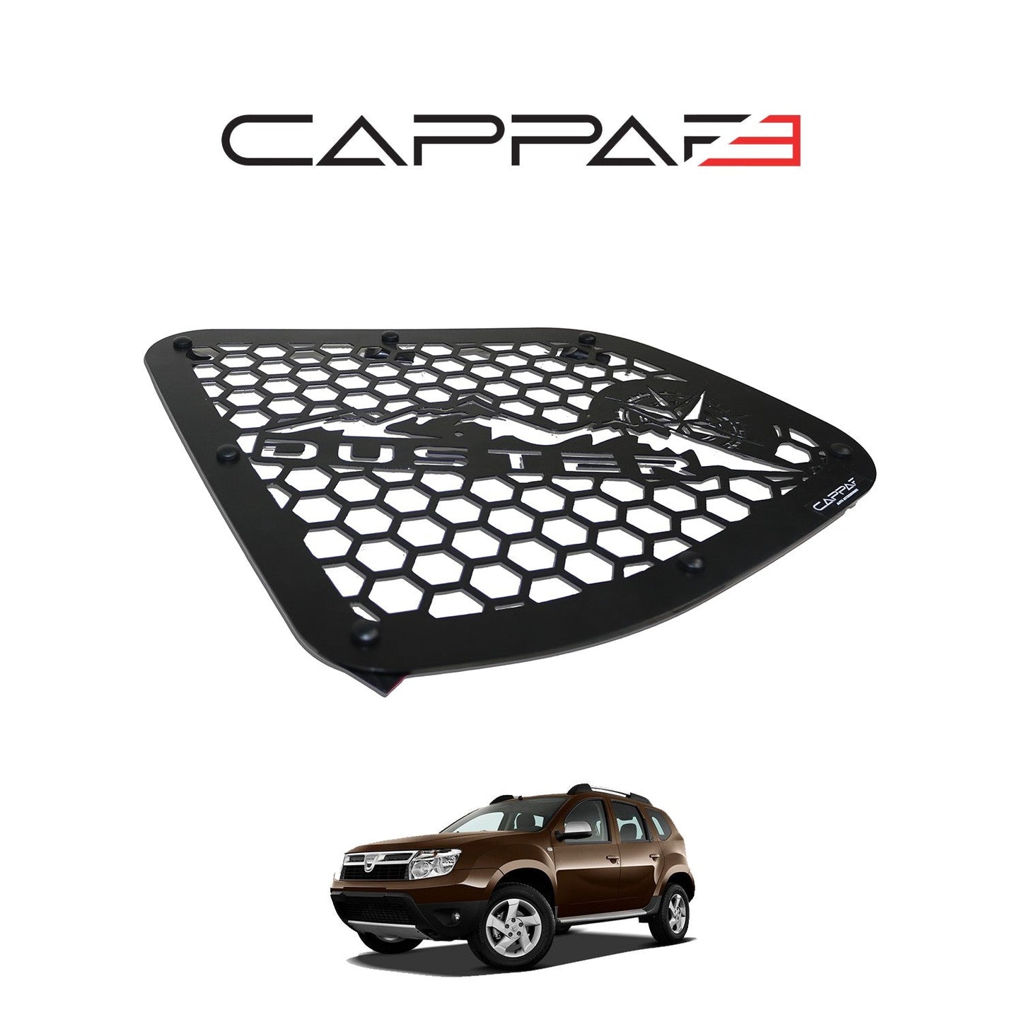 Dacia Duster 2010 - 2017 Metal Quarter Window 2pcs