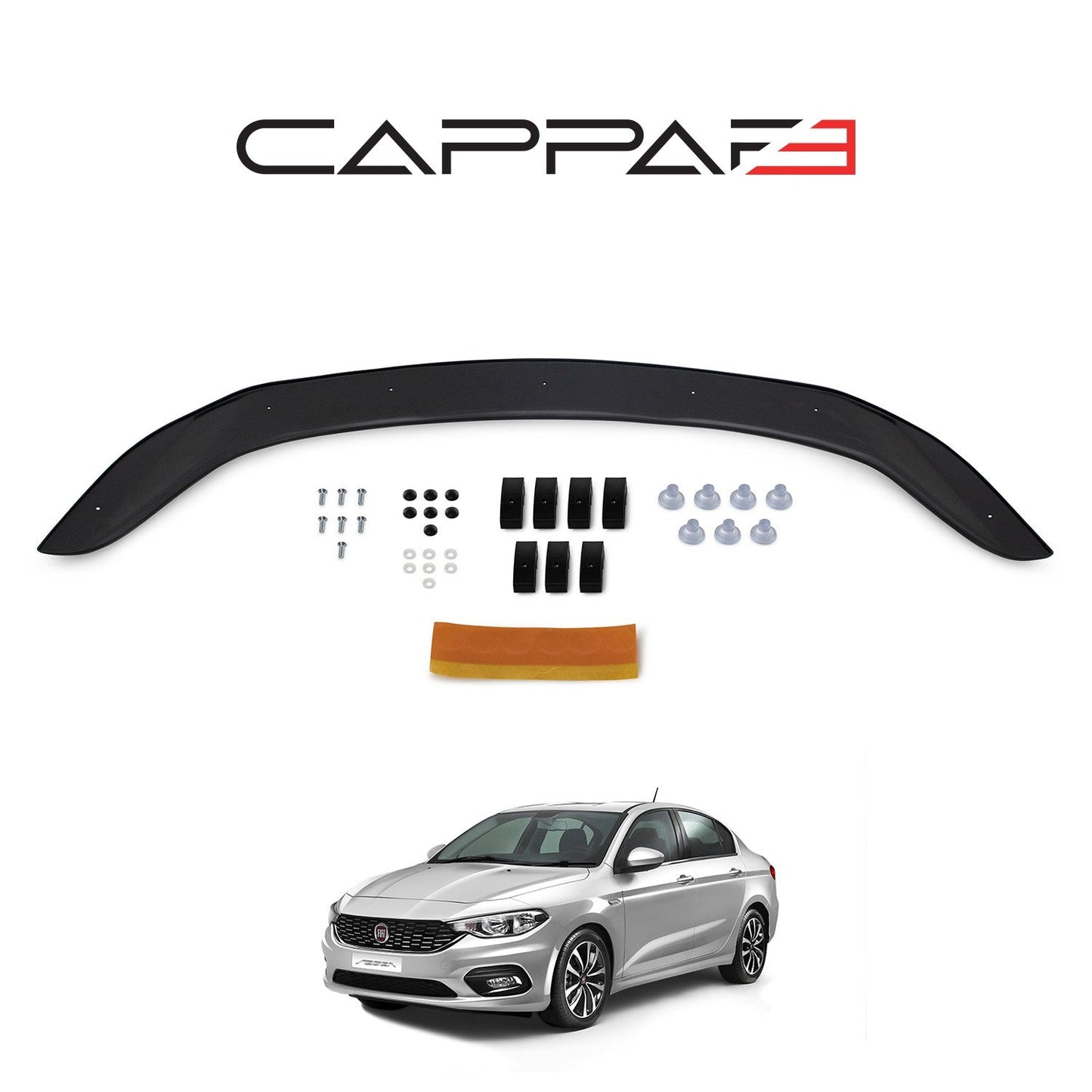 Fiat Egea 2015 Onwards Bonnet Deflector 3mm