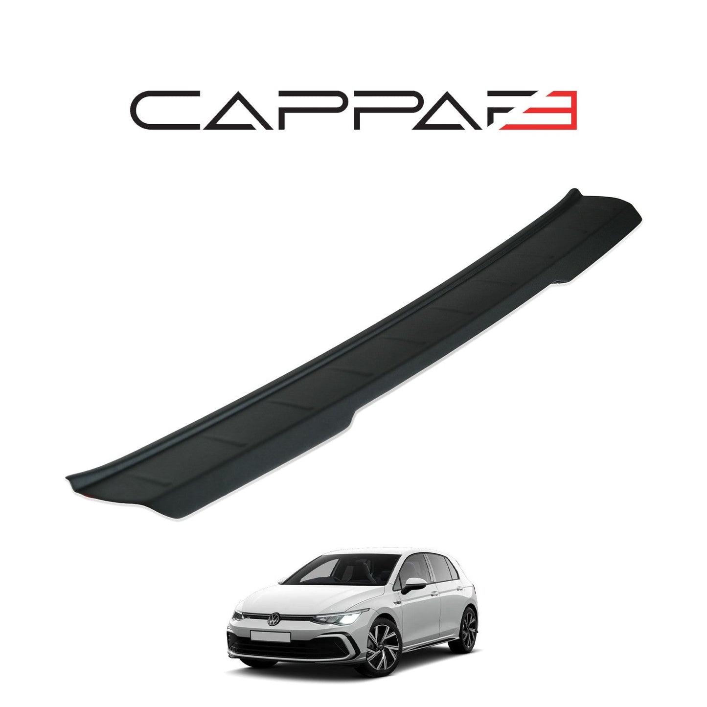 Volkswagen Golf 2021 Onwards Rear Bumper Sill Protector Matt