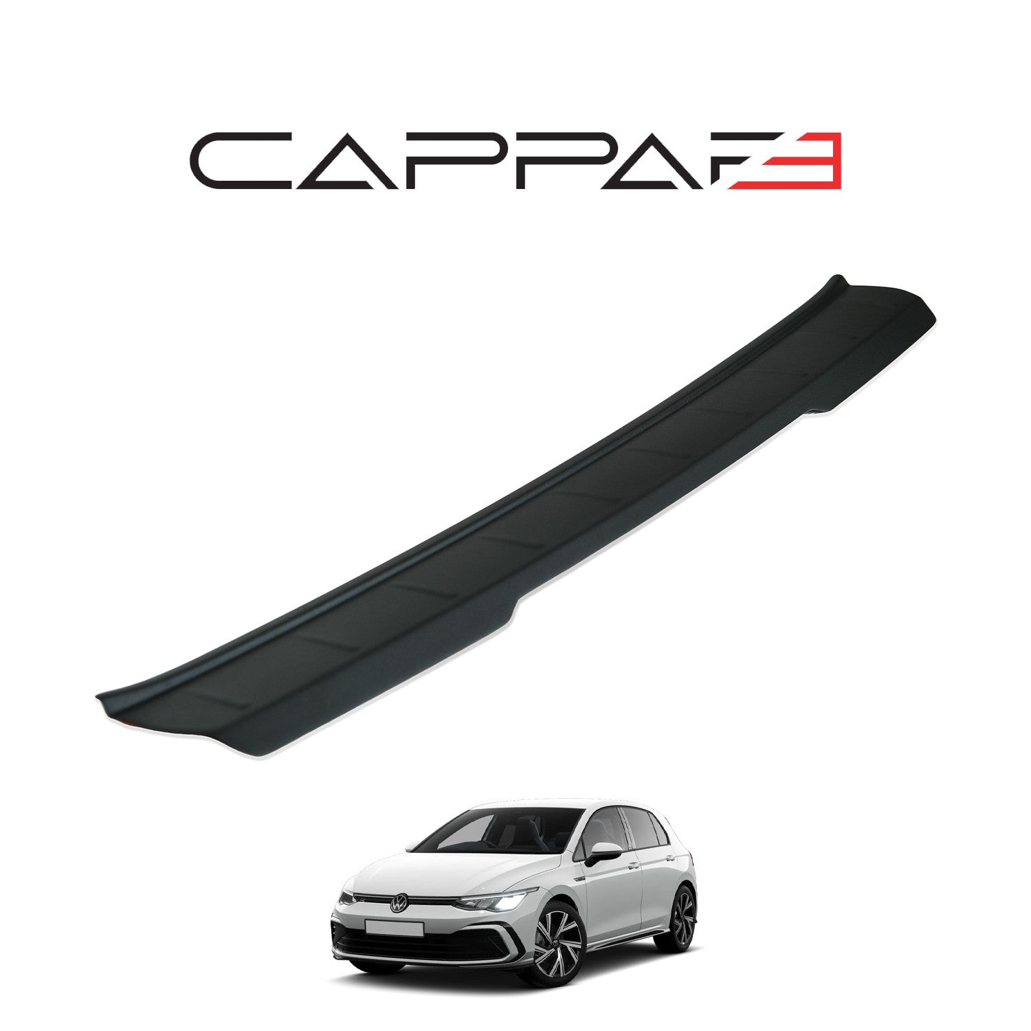 Volkswagen Golf 2021 Onwards Rear Bumper Sill Protector Matt