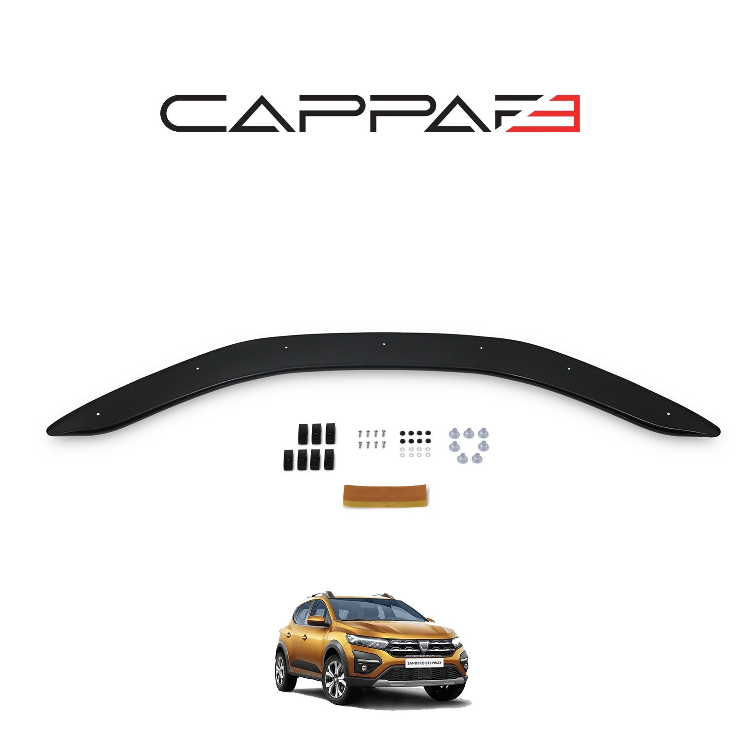 Dacia Sandero 2021 Onwards Bonnet Deflector 4mm