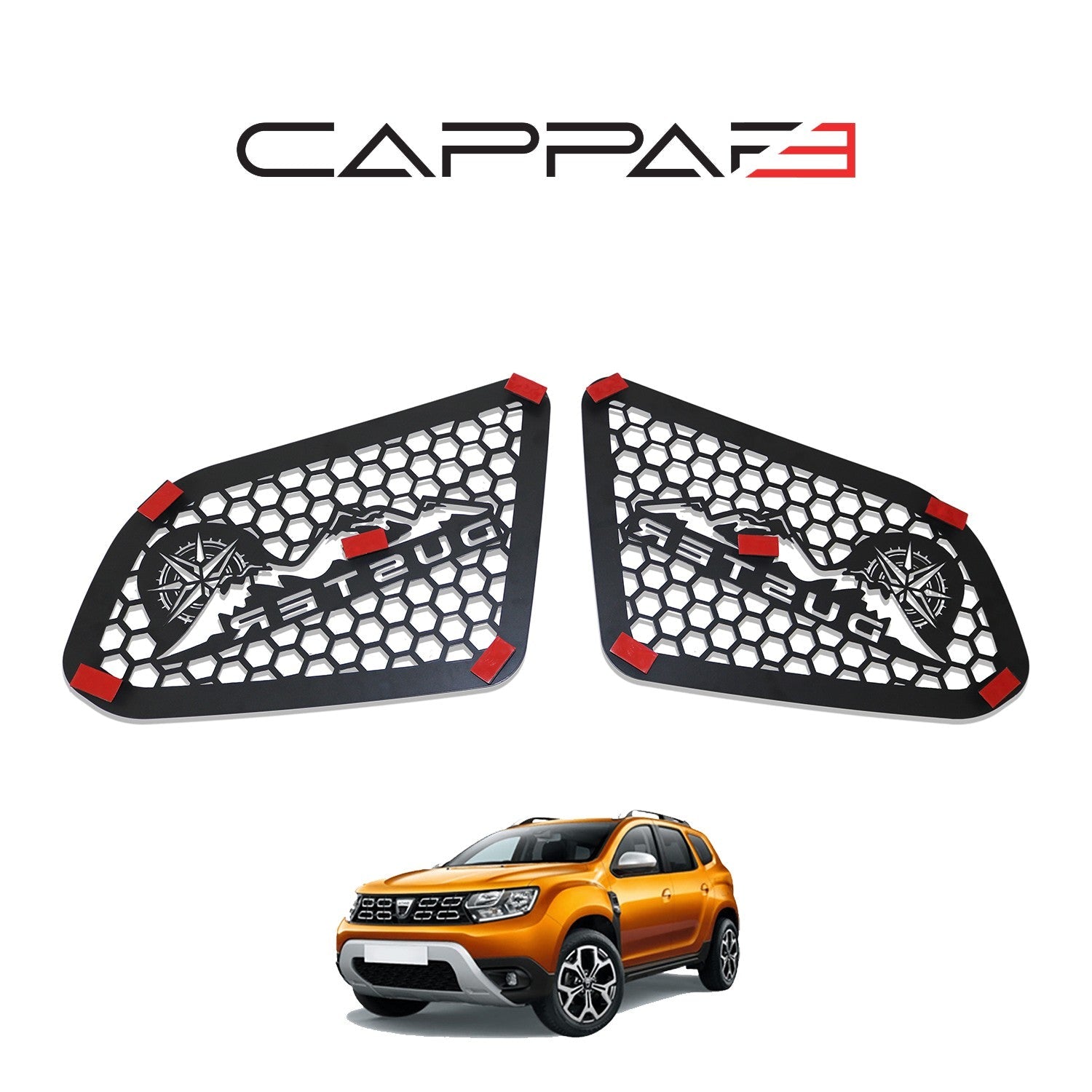 Dacia Duster 2018 - 2024 Metal Quarter Window 2pcs