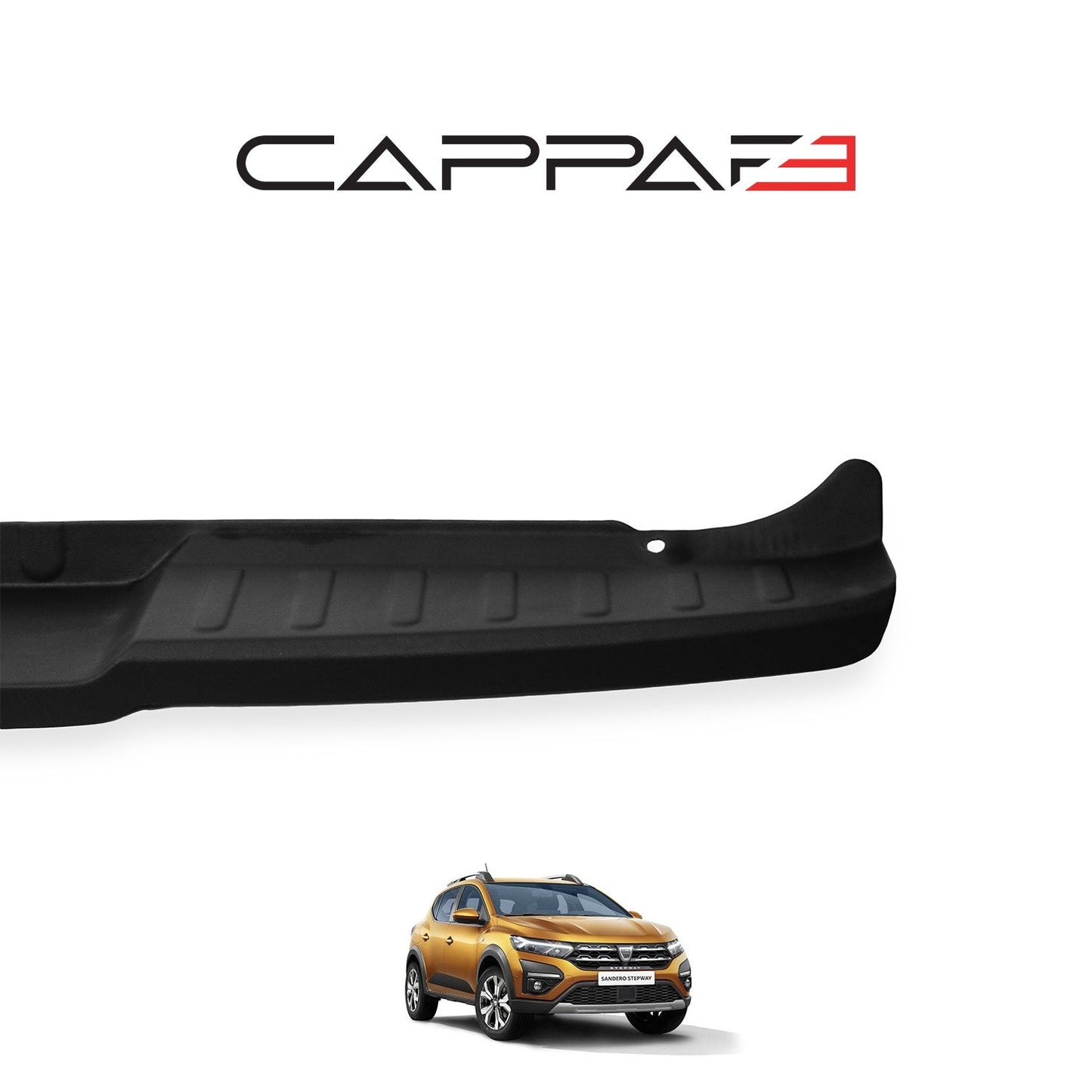 Dacia Sandero 2021 Onwards Rear Bumper Sill Protector Matt