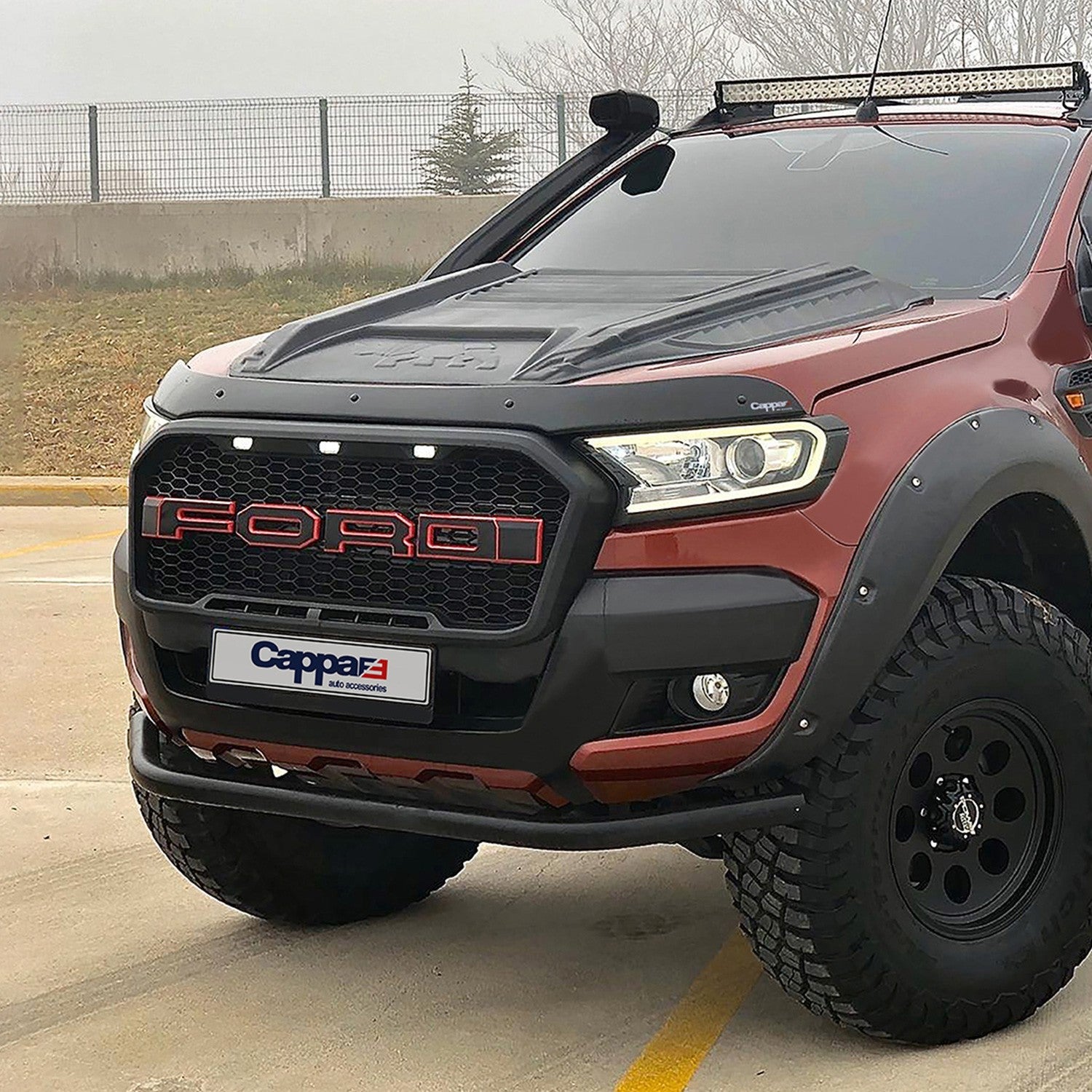 Ford Ranger 2015 - 2019 Bonnet Deflector 3mm