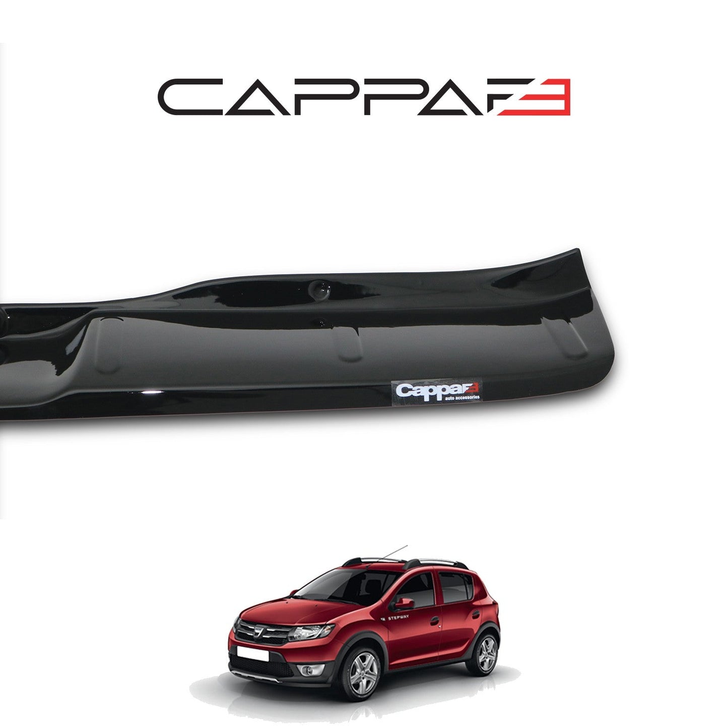 Dacia Sandero 2012 - 2020 Rear Bumper Sill Protector Gloss