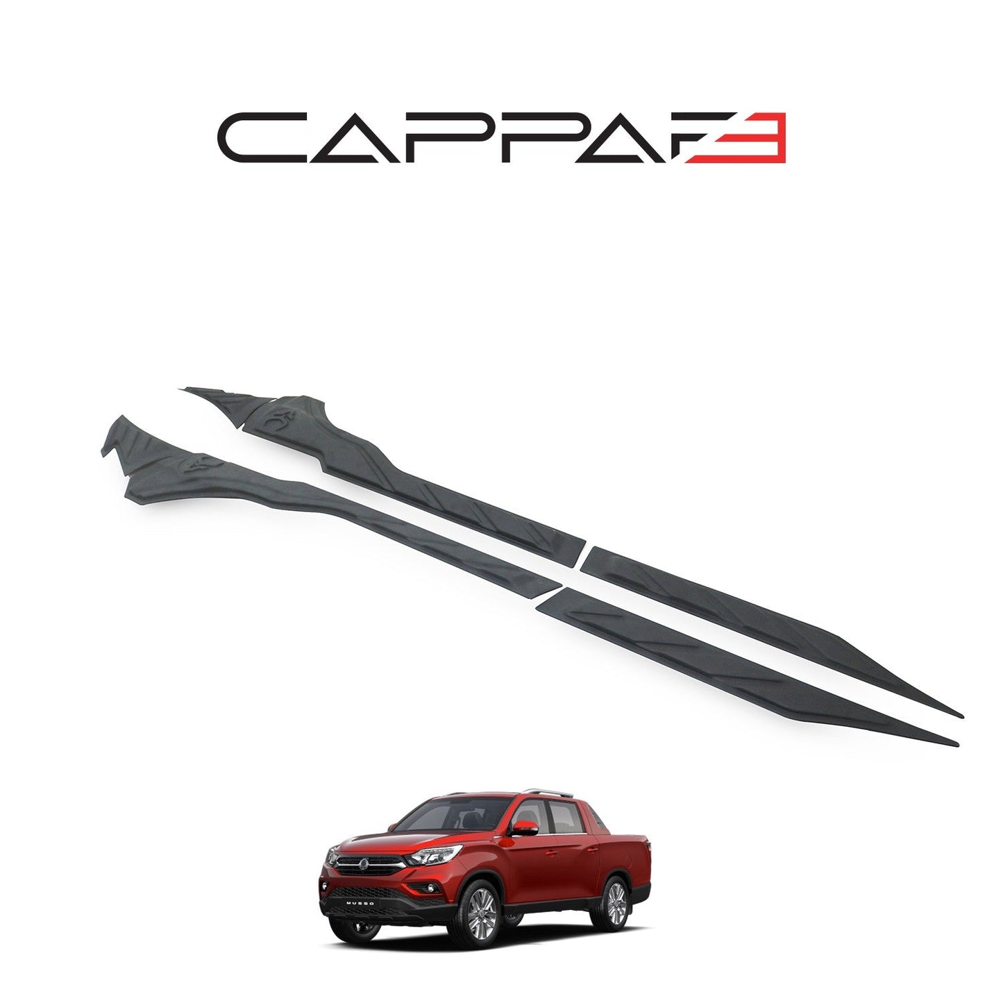 Ssangyong Musso 2018 - 2021 Rear Bumper Sill Protector 6pcs