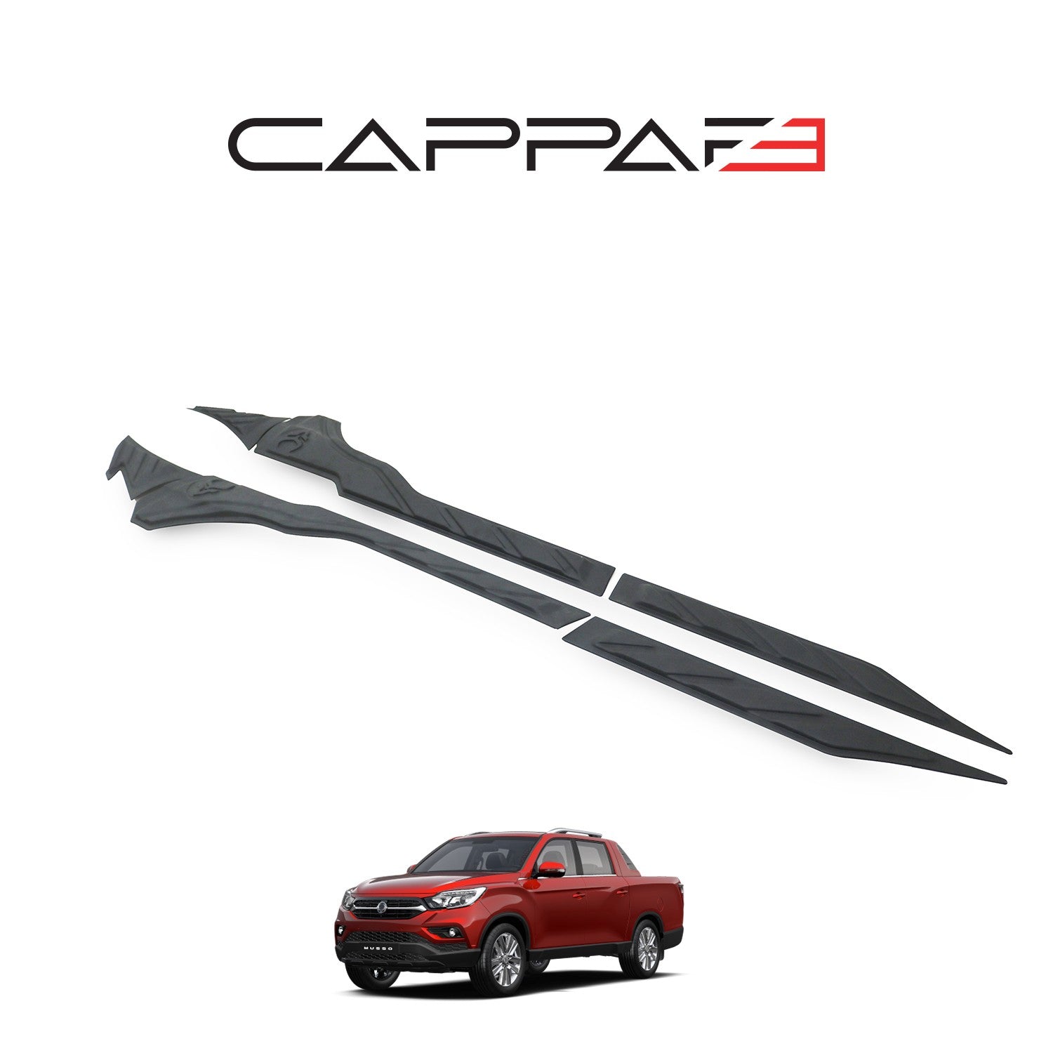 Ssangyong Musso 2018 - 2021 Rear Bumper Sill Protector 6pcs
