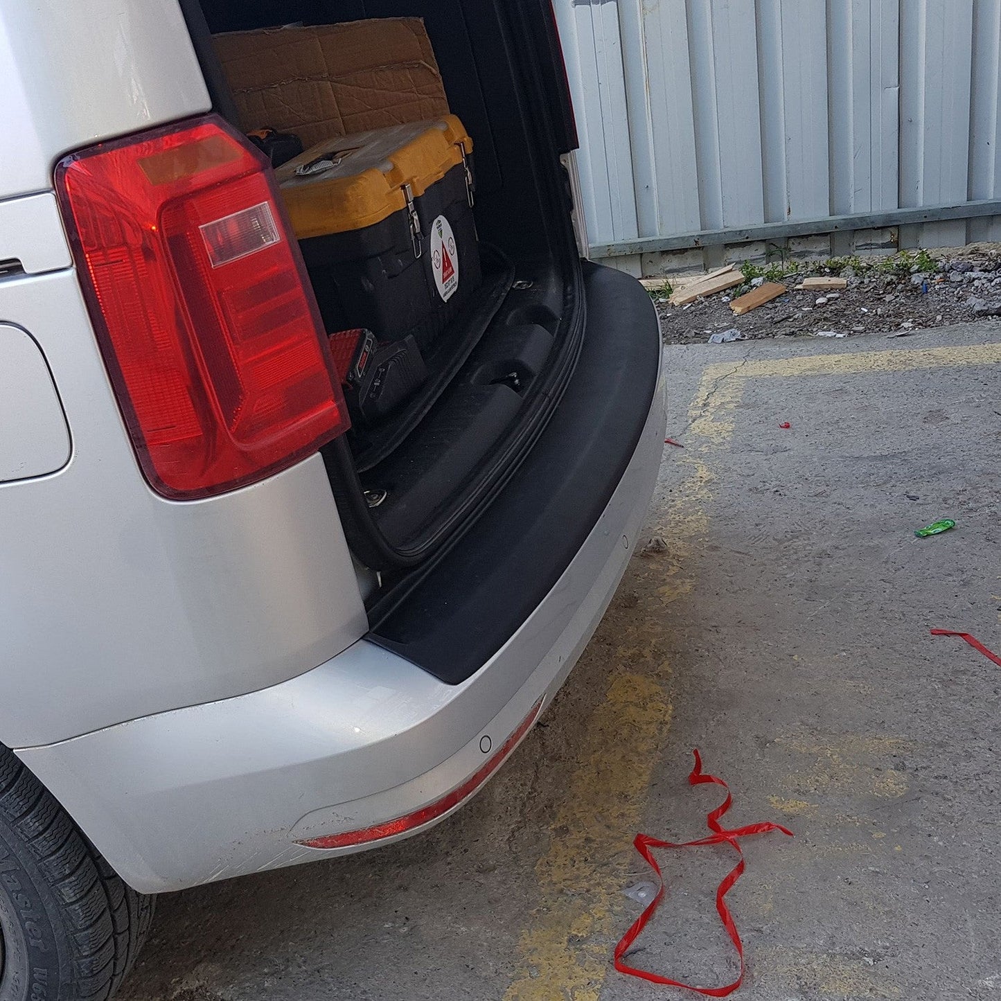 Volkswagen Caddy 2015 - 2020 Rear Bumper Sill Protector Matt
