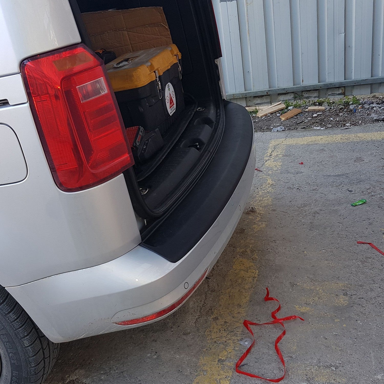 Volkswagen Caddy 2015 - 2020 Rear Bumper Sill Protector Matt