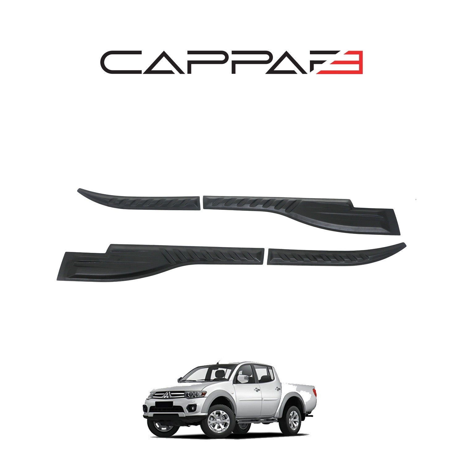 Mitsubishi L200 2007 - 2015 Rear Bumper Sill Protector 4pcs
