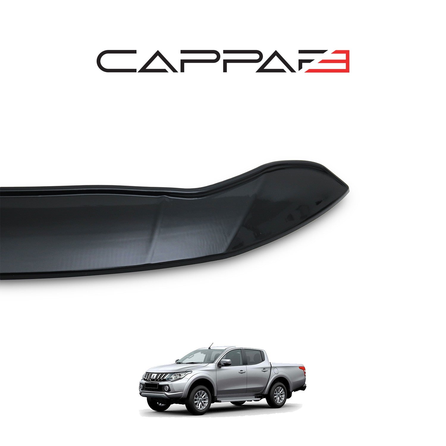 Mitsubishi L200 2015 - 2019 Bonnet Deflector 3mm